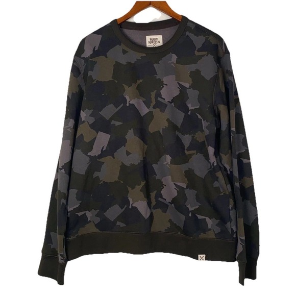 NWT Blake Shelton X Lands End Men Serious Sweatshirt Camo Size‎ L - Picture 2 of 5